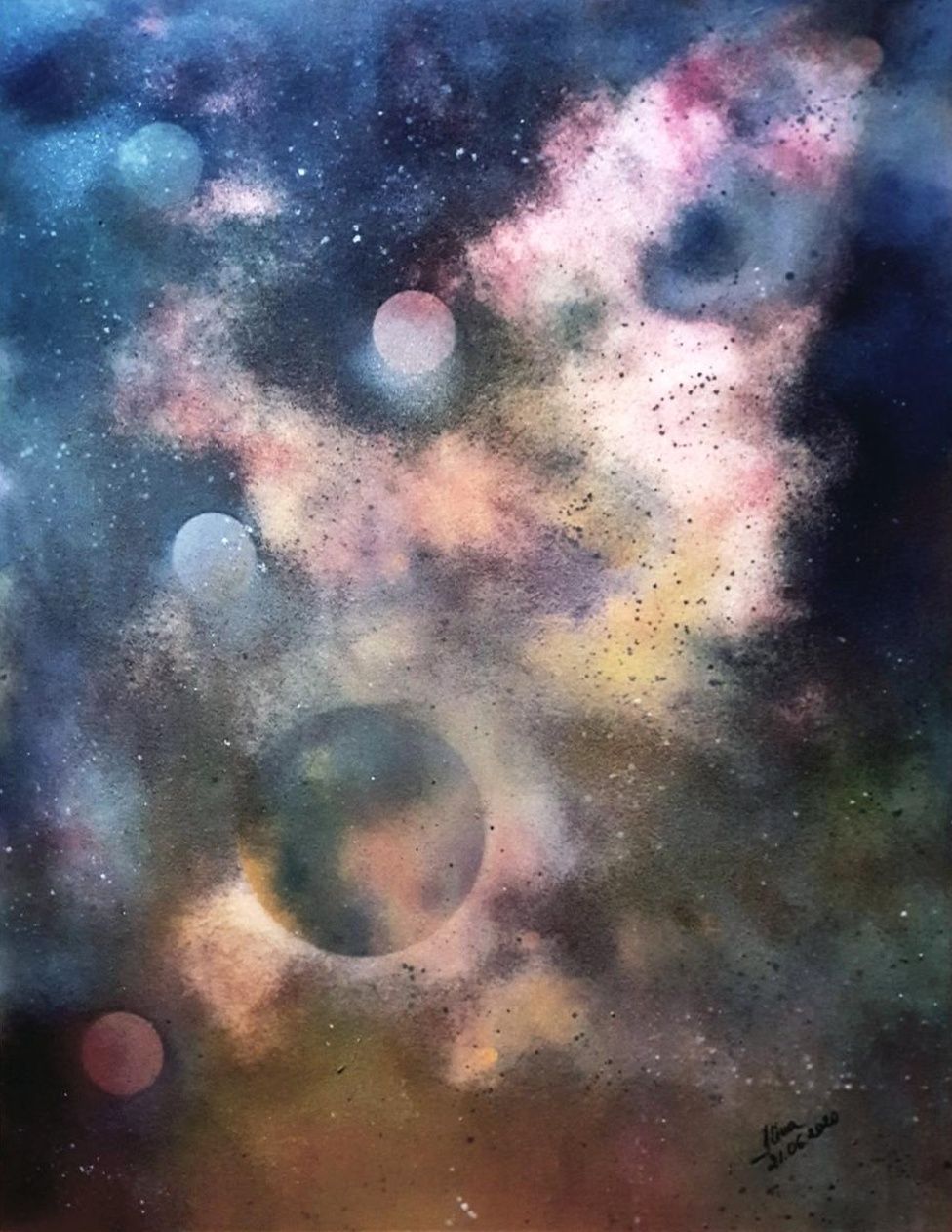 ArteDiAlina.com painting: following my star